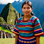 **

"A professional woman, fully clothed in a modest, traditionally-inspired Peruvian dress with vibrant colors and geometric patterns, standing in front of a blurred background of Machu Picchu, safe for work, appropriate content, perfect anatomy, natural proportions, professional photography, high quality."

**