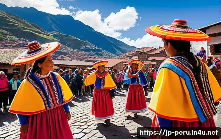 페루와 콜롬비아 문화 비교 - A vibrant traditional Peruvian festival scene in Cusco&rsquo;s Andes mountains during the Inti Raymi celeb...